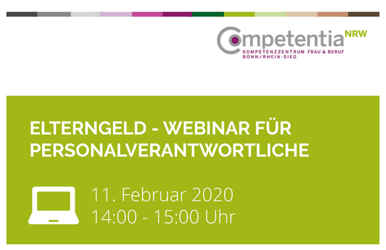 Kostenfreies Webinar zum Thema Elterngeld Das Vorschaubild ist mit der Detailansicht des Beitrags verlinkt.