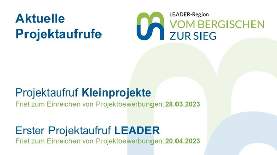 Förderung für Ihre Projektideen: Projektaufruf für Fördertöpfe LEADER und Kleinprojekte Das Vorschaubild ist mit der Detailansicht des Beitrags verlinkt.