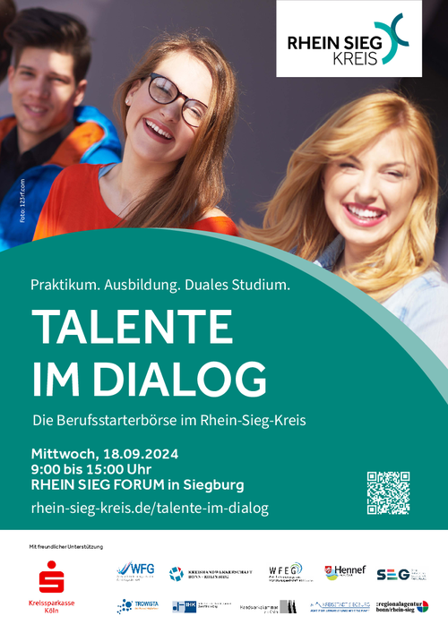 „Talente im Dialog“: Die Berufsstarterbörse im Rhein-Sieg-Kreis“ – jetzt noch Aussteller werden! „Talente im Dialog“: Die Berufsstarterbörse im Rhein-Sieg-Kreis“ – jetzt noch Aussteller werden!