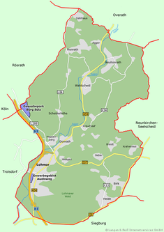 Gewerbegebiete im Stadtgebiet Lohmar Gewerbegebiete im Stadtgebiet Lohmar
