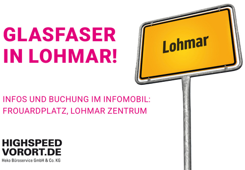 Flyer: Glasfaser für Lohmar! Flyer: Glasfaser für Lohmar!